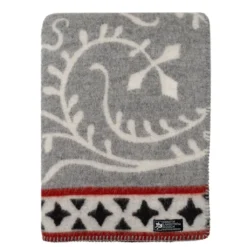Kerstin Landström Design Ullfiltar|Albertus grå ullfilt 130x180cm -