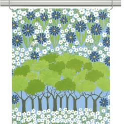 Arvidssons textil Panelgardiner|Allé blå panelgardin