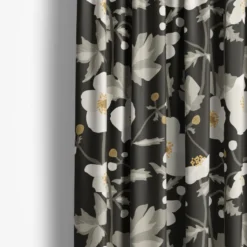 Arvidssons textil Gardintyger Mönstrade|Arvidssons Textil|Anemon mörkgrå tyg