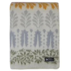 Kerstin Landström Design Ullfiltar|Arvet ockra-röd ullfilt 130x180cm -