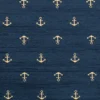 Nordisk Textil Mönstrade Möbeltyger|AUŠRA Ankare – Möbeltyg med Klassiskt Ankarmönster