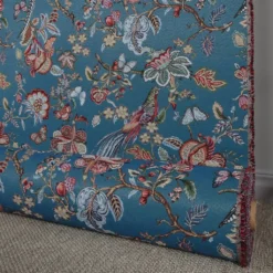 Nordisk Textil Blommiga Möbeltyger|Mönstrade Möbeltyger|Bailey blå gobeläng