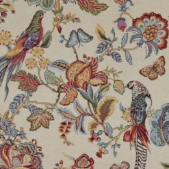 Nordisk Textil Blommiga Möbeltyger|Mönstrade Möbeltyger|Bailey creme gobeläng