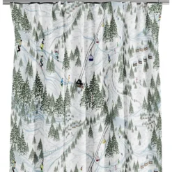 Arvidssons textil Gardiner Mönstrade|Julgardiner|Bare åk gardiner