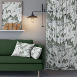 Arvidssons textil Gardiner Mönstrade|Julgardiner|Bare åk gardiner