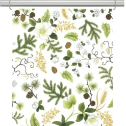 Arvidssons textil Panelgardiner|Barr & Blom offwhite/grön - panelgardiner