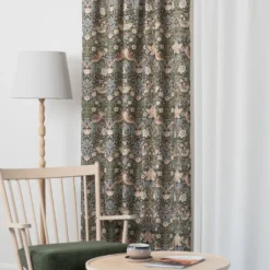 Nordisk Textil Arts & Crafts Tyger|Gardintyger Mönstrade|Beautiful birds grå-blå tyg
