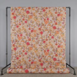 Nordisk Textil Gardintyger Mönstrade|Bengale beige blommigt gardintyg