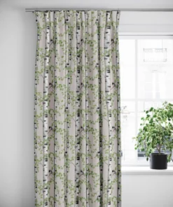 Arvidssons textil Gardintyger Mönstrade|Arvidssons Textil|Björkdungen beige tyg