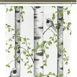 Arvidssons textil Panelgardiner|Björkdungen vit panelgardiner