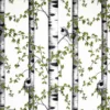 Arvidssons textil Arvidssons Textil|Gardintyger Mönstrade|Björkdungen vit tyg