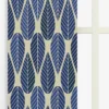 Arvidssons textil Panelgardiner|Blader culla blå panelgardiner