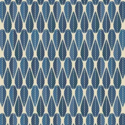 Arvidssons textil Gardintyger Mönstrade|Arvidssons Textil|Blader culla blå tyg