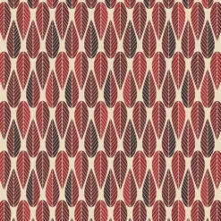 Arvidssons textil Gardintyger Mönstrade|Arvidssons Textil|Blader culla röd tyg