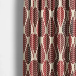 Arvidssons textil Gardintyger Mönstrade|Arvidssons Textil|Blader culla röd tyg