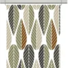 Arvidssons textil Panelgardiner|Blader grön-beige panelgardiner