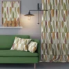 Arvidssons textil Gardintyger Mönstrade|Arvidssons Textil|Blader grön-rost tyg