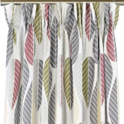 Arvidssons textil Gardiner Mönstrade|Blader rosa gardiner