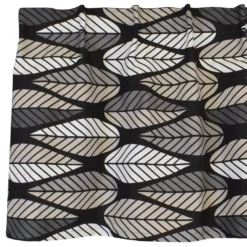 Arvidssons textil Gardinkappor Mönstrade|Blader svart gardinkappa metervara