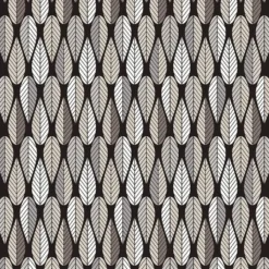 Arvidssons textil Gardintyger Mönstrade|Arvidssons Textil|Blader svart tyg