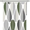 Arvidssons textil Panelgardiner|Blader vit-grå panelgardiner