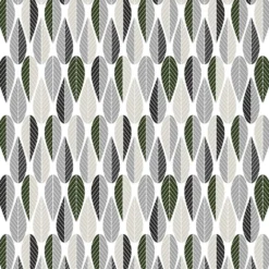 Arvidssons textil Gardintyger Mönstrade|Arvidssons Textil|Blader vit-grå tyg