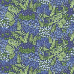 Arvidssons textil Bordsduk|Blå blom blå bordsduk