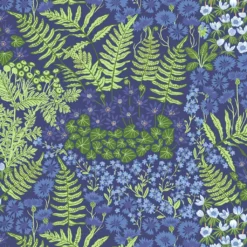 Arvidssons textil Gardintyger Mönstrade|Arvidssons Textil|Blå Blom blå tyg