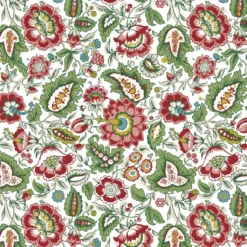Gardintyger Mönstrade|Blombacka ljusgrön tyg