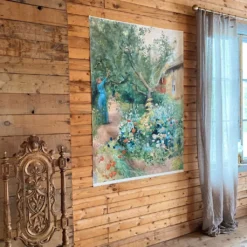 Svanefors Tygtavla|Blomsterträdgård 95x130 Tygtavla - Carl Larsson