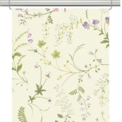 Arvidssons textil Panelgardiner|Blomsteryra gul panelgardiner