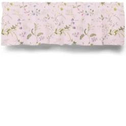 Arvidssons textil Gardinkappor Mönstrade|Blomsteryra rosa gardinkappa metervara