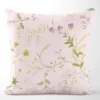 Arvidssons textil Mönstrade Kuddfodral|Blomsteryra rosa kuddfodral