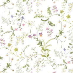 Arvidssons textil Gardintyger Mönstrade|Arvidssons Textil|Blomsteryra vit tyg
