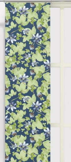 Arvidssons textil Panelgardiner|Blåsippa blå panelgardiner