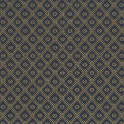 Nordisk Textil Rutiga Möbeltyger|Mönstrade Möbeltyger|Borgholm blå-guld - rutigt möbeltyg i klassisk stil