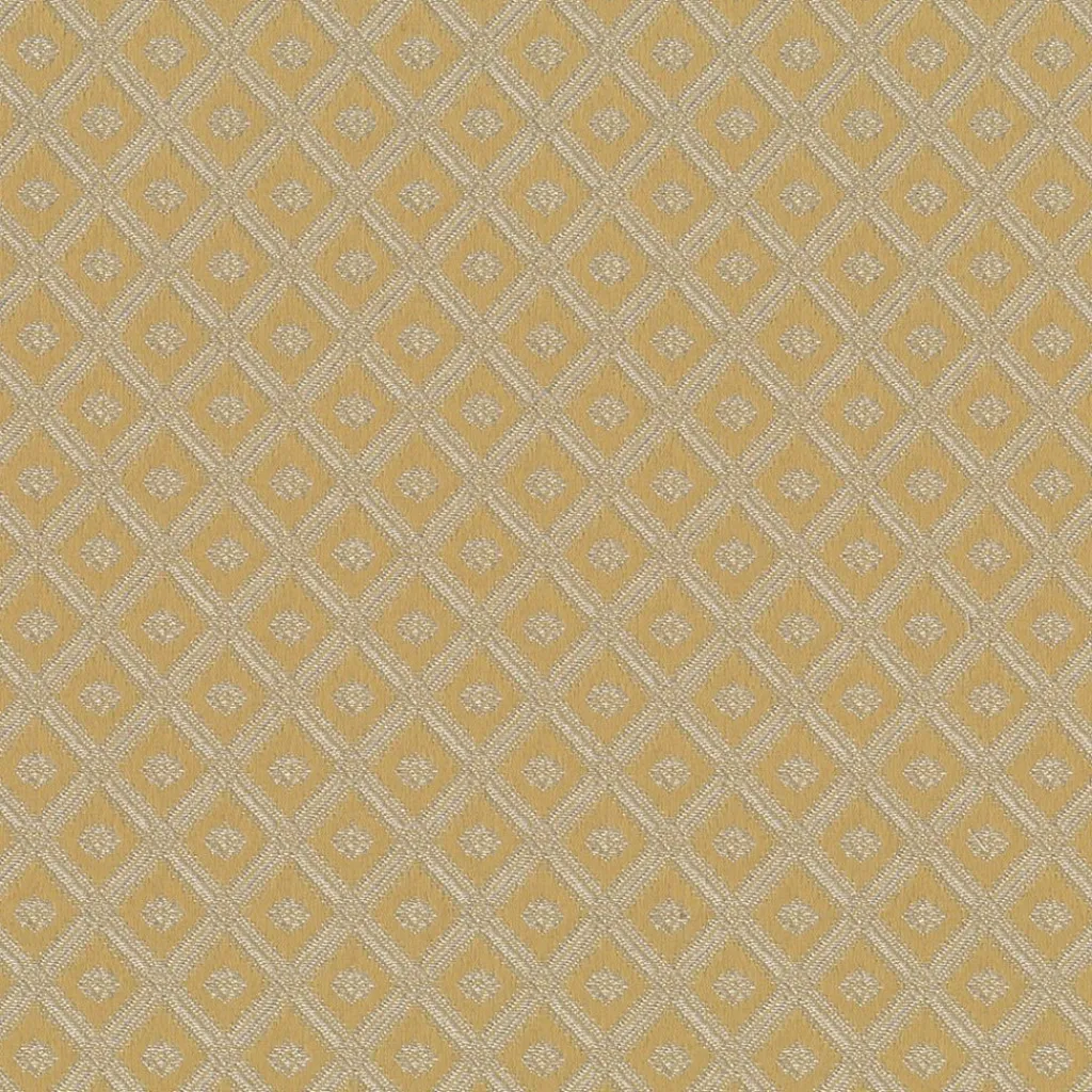 Nordisk Textil Rutiga Möbeltyger|Mönstrade Möbeltyger|Borgholm guld - rutigt möbeltyg i klassisk stil