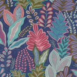 Arts & Crafts Tyger|Gardintyger Mönstrade|Botanic Arty tyg - färgstarkt och med djup och karaktär