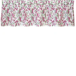 Arvidssons textil Gardinkappor Mönstrade|Rea Gardiner|Bärig cerise gardinkappa metervara
