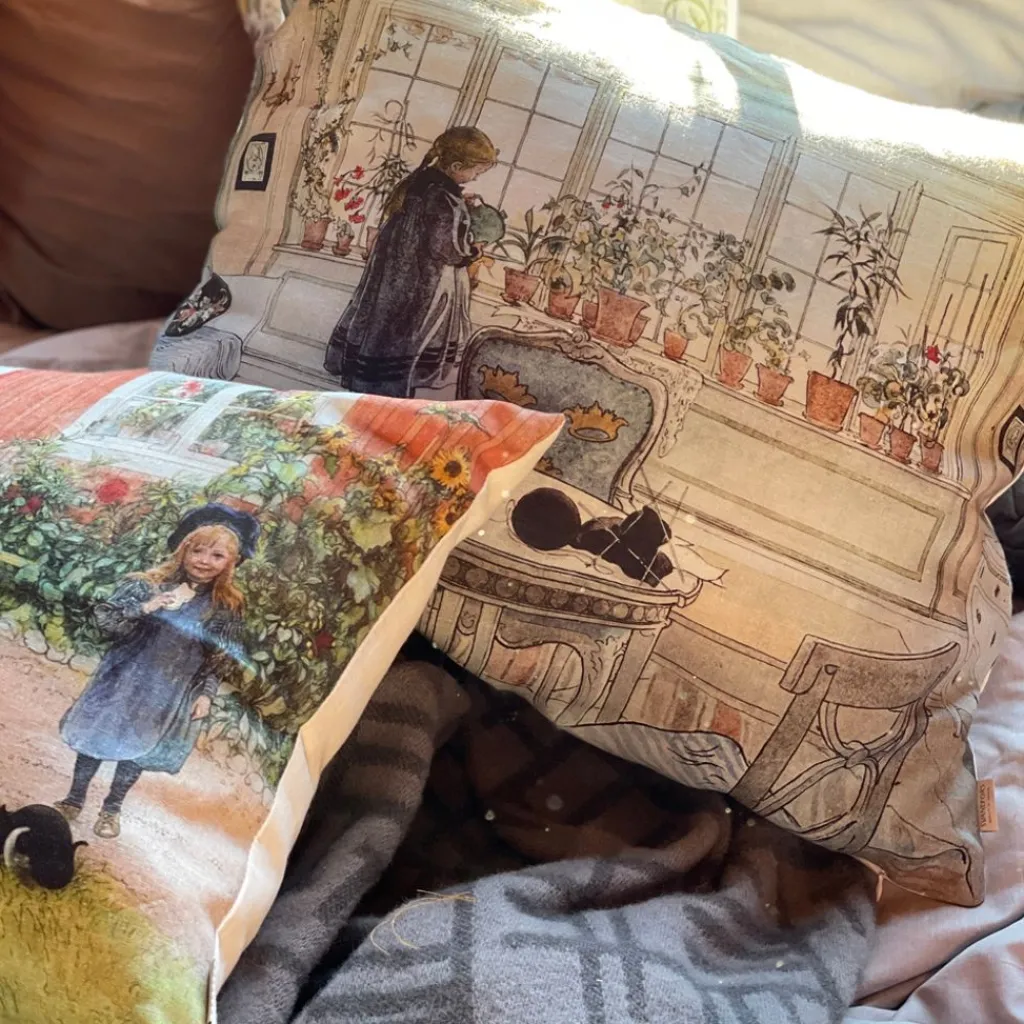 Svanefors Mönstrade Kuddfodral|Brita kuddfodral - Carl Larsson