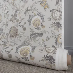 Nordisk Textil Gardintyger Mönstrade|Ceylan beige-gul tyg