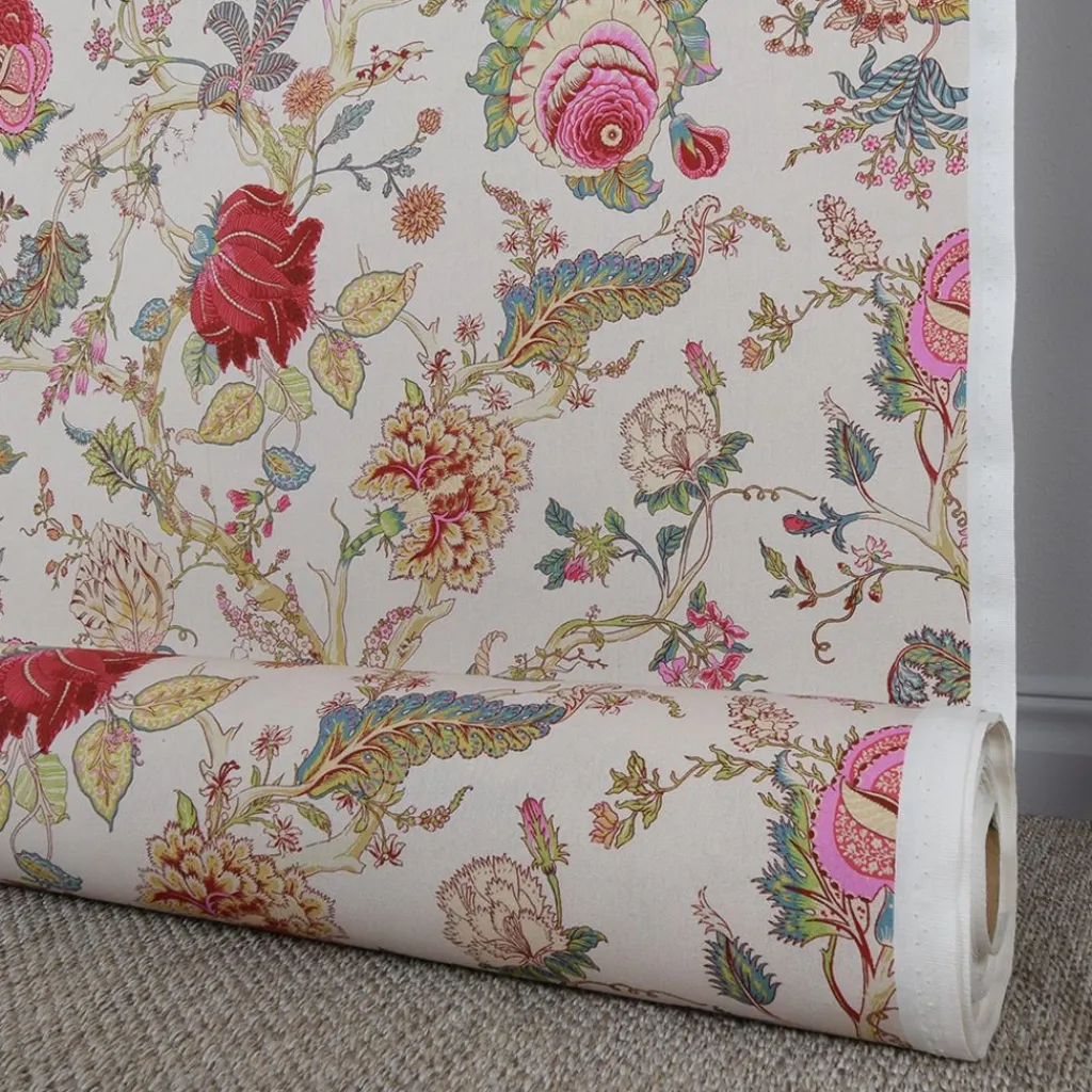 Nordisk Textil Gardintyger Mönstrade|Ceylan beige-multi tyg