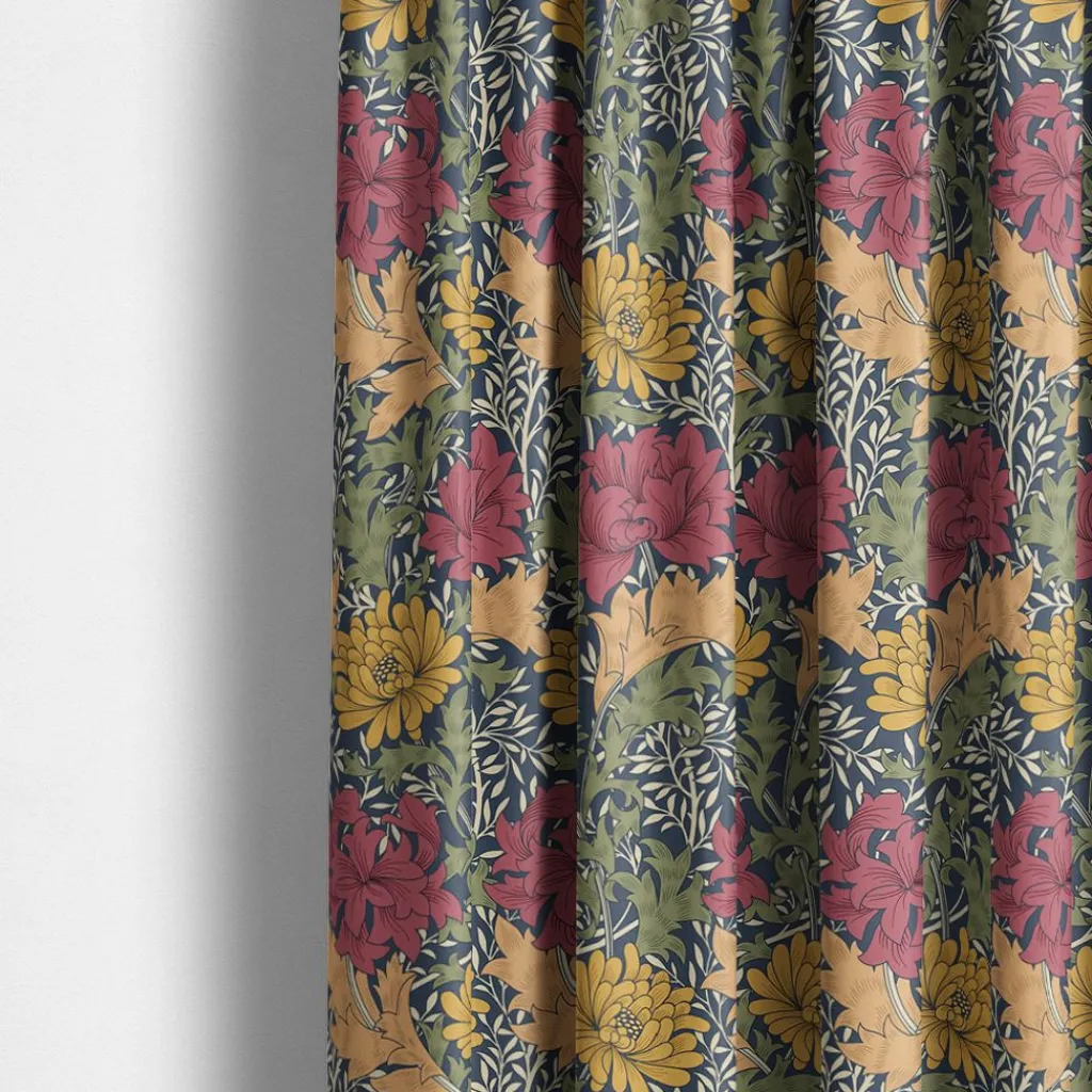 Nordisk Textil Gardiner Mönstrade|Chrysanthemum Bloom gardiner