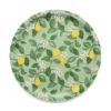 Arvidssons textil Brickor|Citronlycka grön stor rund bricka Ø38cm
