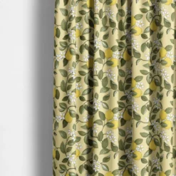 Arvidssons textil Gardintyger Mönstrade|Arvidssons Textil|Citronlycka gul tyg med citroner