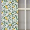 Arvidssons textil Panelgardiner|Citronlycka vit panelgardiner med citroner