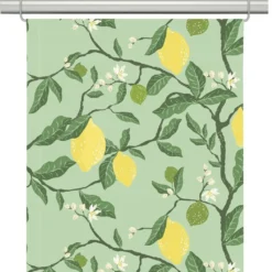 Arvidssons textil Panelgardiner|Citronträd grön panelgardiner