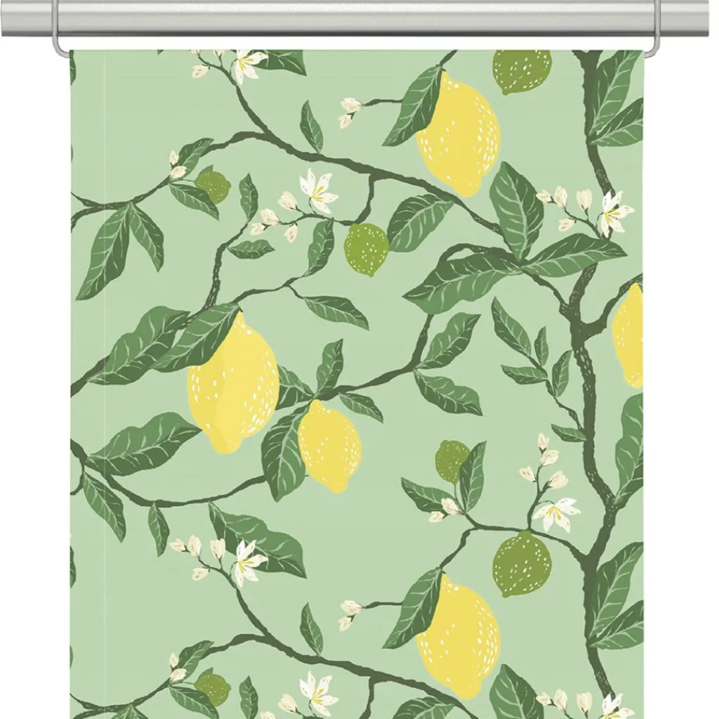 Arvidssons textil Panelgardiner|Citronträd grön panelgardiner