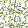 Arvidssons textil Mönstrade Kuddfodral|Citronträd gul kuddfodral
