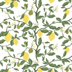 Arvidssons textil Mönstrade Kuddfodral|Citronträd gul kuddfodral